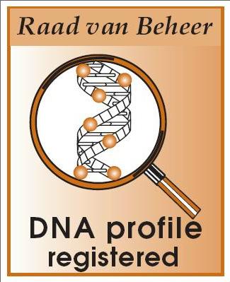 Vincent´s DNA is geregistreerd bij de Raad van beheer op Kynologisch gebied